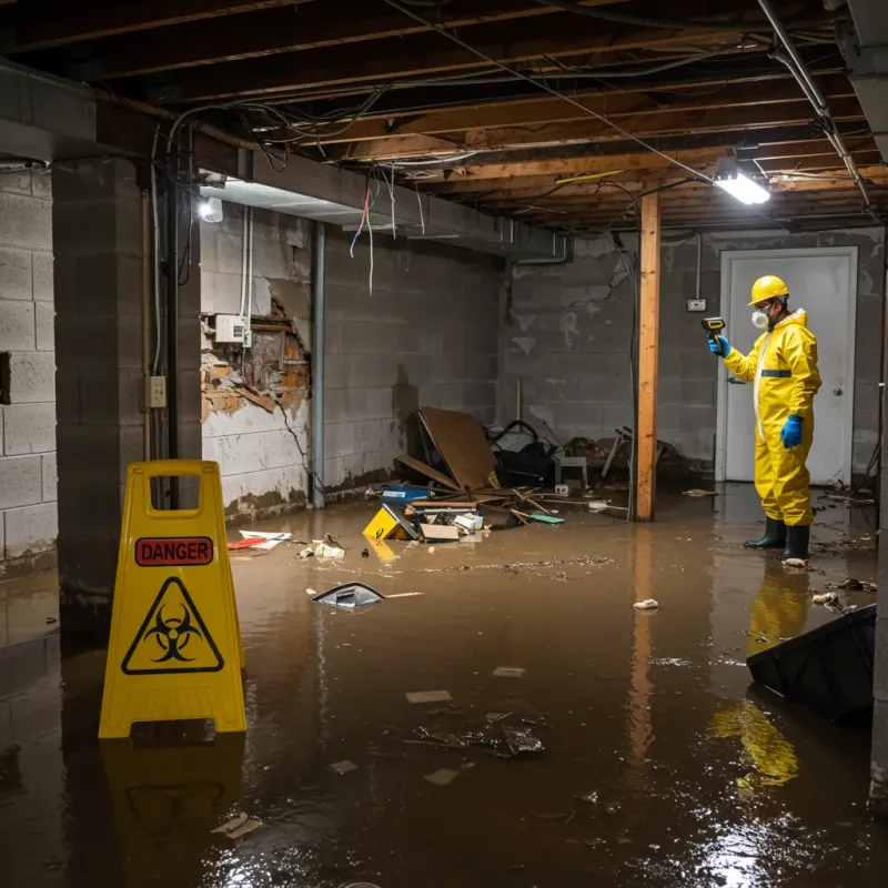 Flooded Basement Electrical Hazard in Napili-Honokowai, HI Property